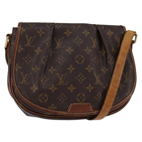 Authentic LOUIS VUITTON Monogram Menilmontant PM Shoulder Bag M40474 LV